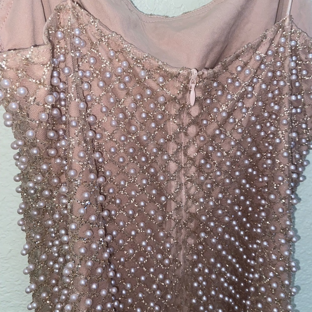 Pink Pearl Mini Dress